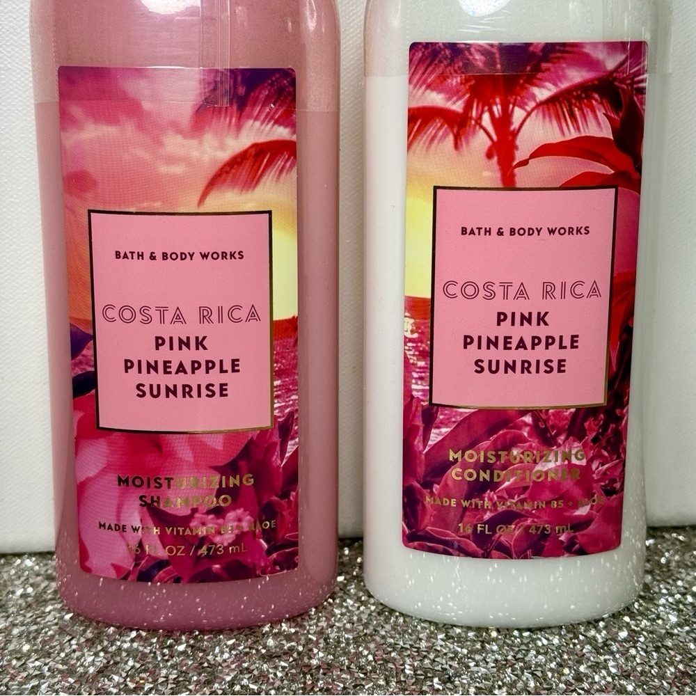 Bath & Body Works Pink Pineapple Sunrise Shampoo & Conditioner Set Nwt - Picture 3 of 5